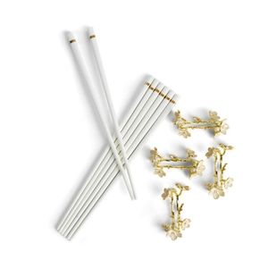 Michael Aram Cherry Blossom Chopsticks and Stand Set